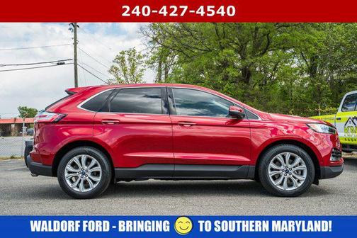 Rapid Red Metallic Tinted Clearcoat 2020 Ford Edge Titanium