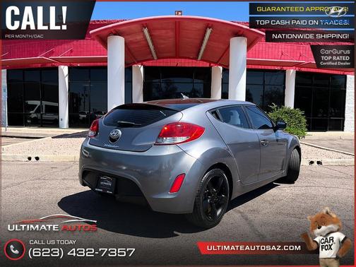 Triathlon Gray Metallic 2015 Hyundai Veloster Base