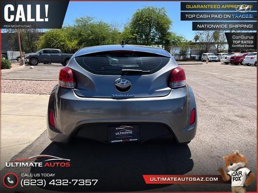 Triathlon Gray Metallic 2015 Hyundai Veloster Base