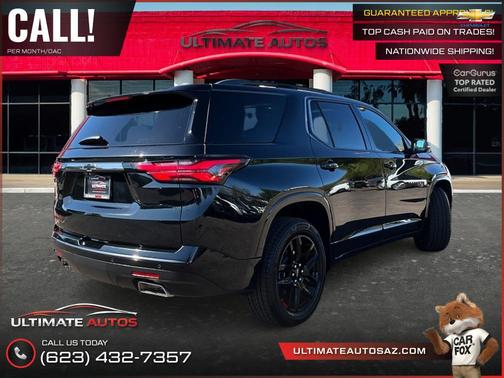 Mosaic Black Metallic 2022 Chevrolet Traverse Premier