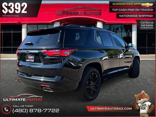 Mosaic Black Metallic 2022 Chevrolet Traverse Premier