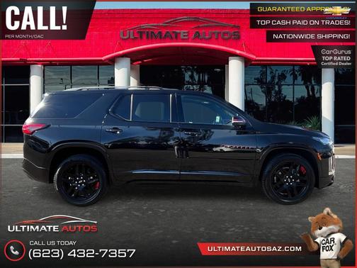 Mosaic Black Metallic 2022 Chevrolet Traverse Premier