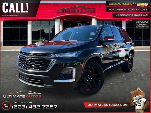 Mosaic Black Metallic 2022 Chevrolet Traverse Premier