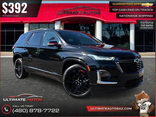 Mosaic Black Metallic 2022 Chevrolet Traverse Premier