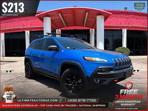 Hydro Blue Pearlcoat 2017 Jeep Cherokee Sport