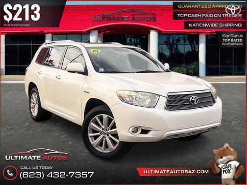 Blizzard Pearl 2010 Toyota Highlander Hybrid Limited