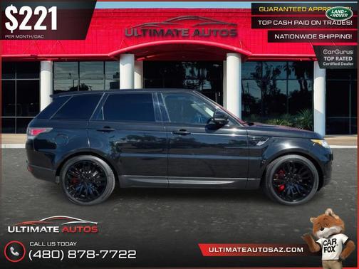 Santorini Black 2016 Land Rover Range Rover Sport 5.0L Supercharged Dynamic