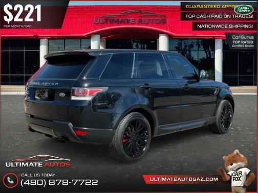Santorini Black 2016 Land Rover Range Rover Sport 5.0L Supercharged Dynamic