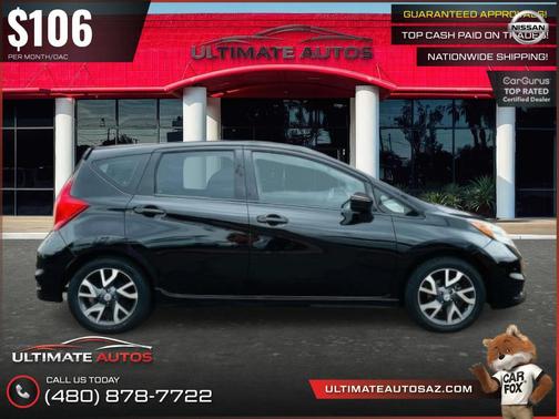 Super Black 2016 Nissan Versa Note SR