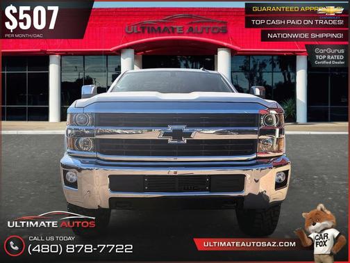 Summit White 2016 Chevrolet Silverado 2500 LTZ
