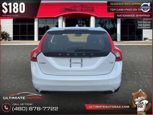 Crystal White Pearl 2015 Volvo V60 T5 Premier