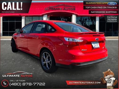 Red 2013 Ford Focus SE