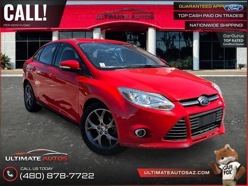 Red 2013 Ford Focus SE