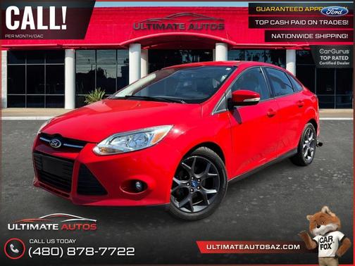 Red 2013 Ford Focus SE