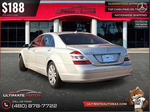 Iridium Silver Metallic 2009 Mercedes-Benz S-Class S 550 Sedan 4D