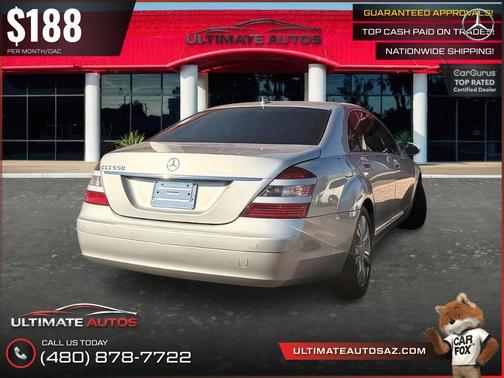 Iridium Silver Metallic 2009 Mercedes-Benz S-Class S 550 Sedan 4D