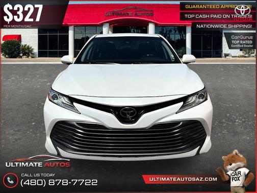 White 2019 Toyota Camry XLE