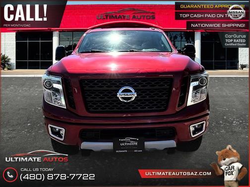 Maroon 2016 Nissan Titan XD PRO-4X