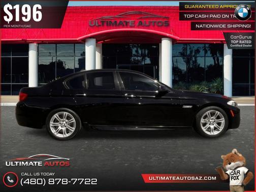 Black 2013 BMW 528 528i Sedan 4D