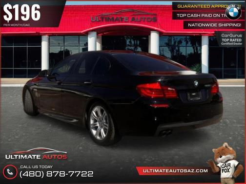 Black 2013 BMW 528 528i Sedan 4D