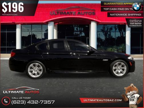 Black 2013 BMW 528 528i Sedan 4D