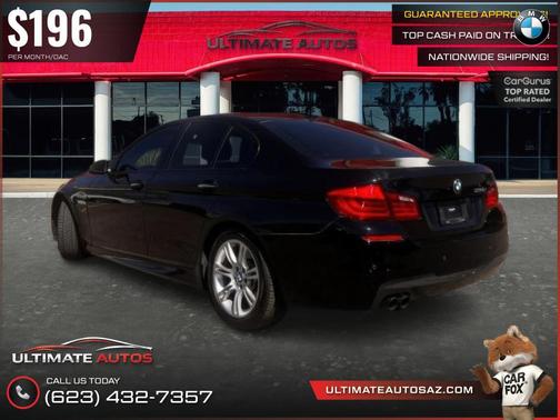 Black 2013 BMW 528 528i Sedan 4D