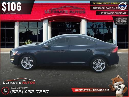 Caspian Blue Metallic 2015 Volvo S60 T5 Premier Plus