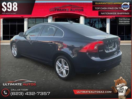Caspian Blue Metallic 2015 Volvo S60 T5 Premier Plus