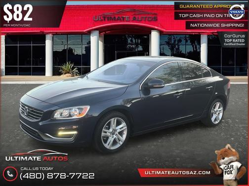 Caspian Blue Metallic 2015 Volvo S60 T5 Premier Plus