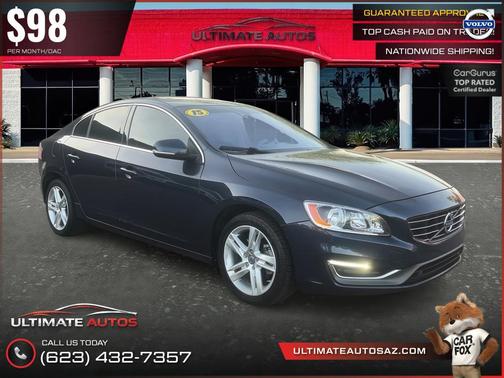 Caspian Blue Metallic 2015 Volvo S60 T5 Premier Plus