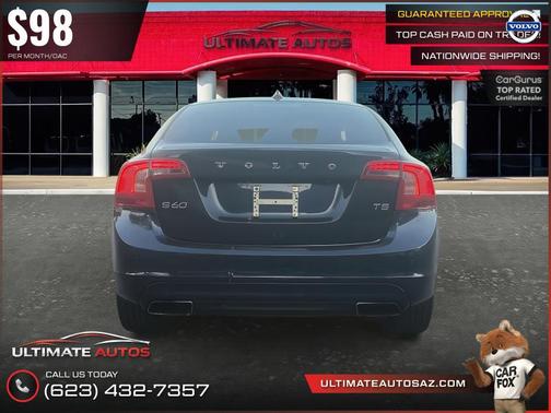 Caspian Blue Metallic 2015 Volvo S60 T5 Premier Plus