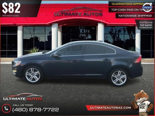 Caspian Blue Metallic 2015 Volvo S60 T5 Premier Plus
