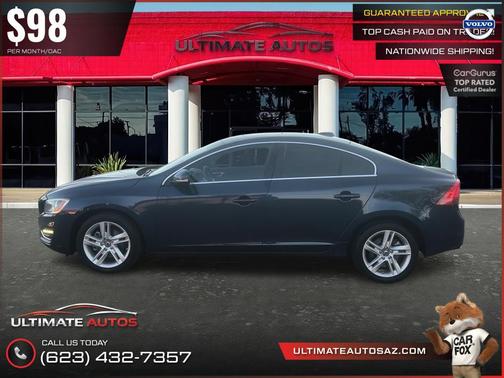 Caspian Blue Metallic 2015 Volvo S60 T5 Premier Plus