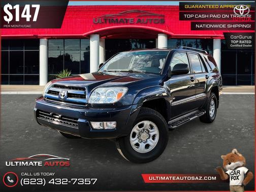 Blue 2003 Toyota 4Runner SR5