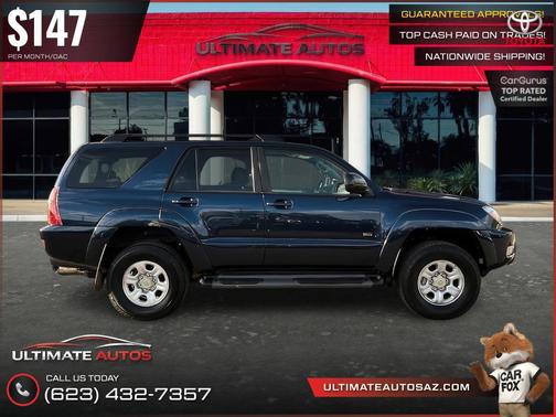 Blue 2003 Toyota 4Runner SR5