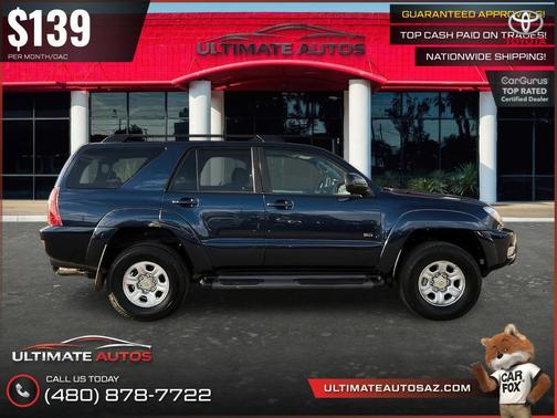 Blue 2003 Toyota 4Runner SR5