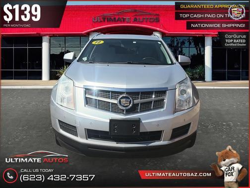 Radiant Silver Metallic 2012 Cadillac SRX Luxury Collection