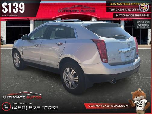 Radiant Silver Metallic 2012 Cadillac SRX Luxury Collection