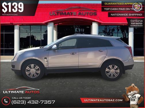 Radiant Silver Metallic 2012 Cadillac SRX Luxury Collection