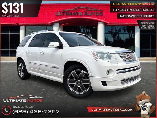 White 2012 GMC Acadia Denali