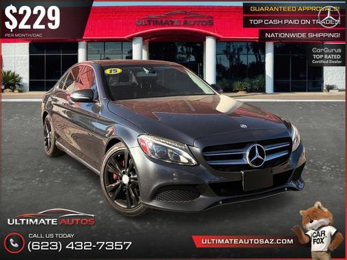 Steel Gray Metallic 2015 Mercedes-Benz C-Class Luxury