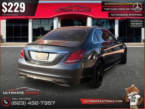 Steel Gray Metallic 2015 Mercedes-Benz C-Class Luxury