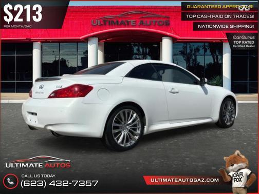 Moonlight White 2011 INFINITI G37 Base