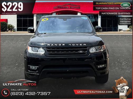 Santorini Black 2016 Land Rover Range Rover Sport 5.0L Supercharged Dynamic