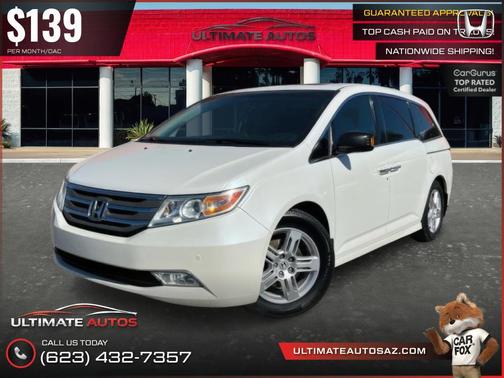 White 2012 Honda Odyssey Touring Elite