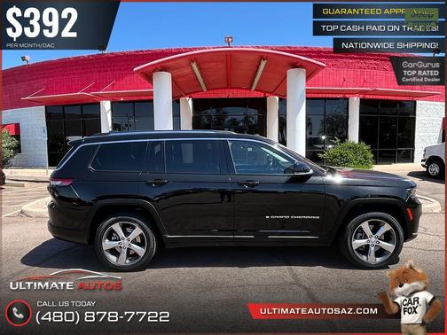 Diamond Black Crystal Pearlcoat 2021 Jeep Grand Cherokee L Limited