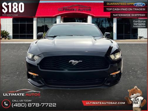 Black 2015 Ford Mustang EcoBoost Premium