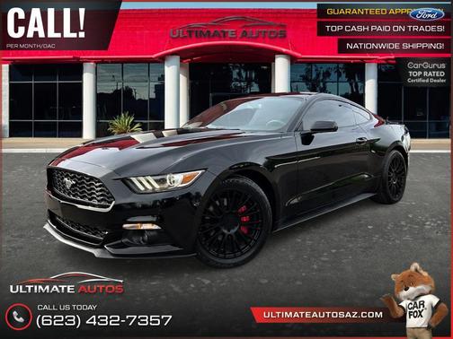 Black 2015 Ford Mustang EcoBoost Premium