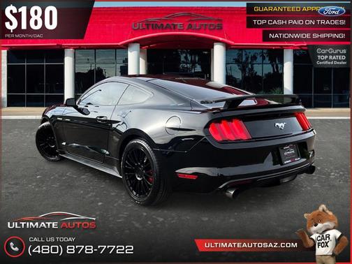 Black 2015 Ford Mustang EcoBoost Premium