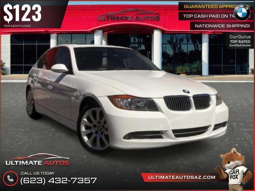 White 2006 BMW 330 330i Sedan 4D